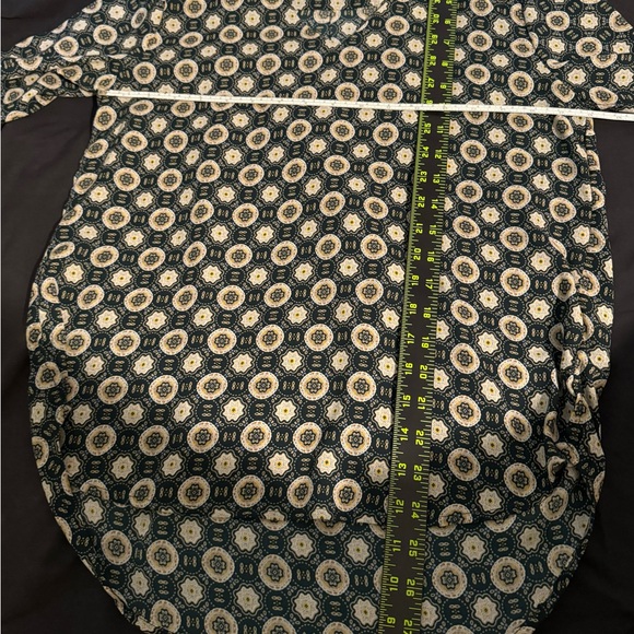 Alice Blue for Stitch Fix Forest Green Medallion Mandala print hi low blouse - Picture 4 of 6